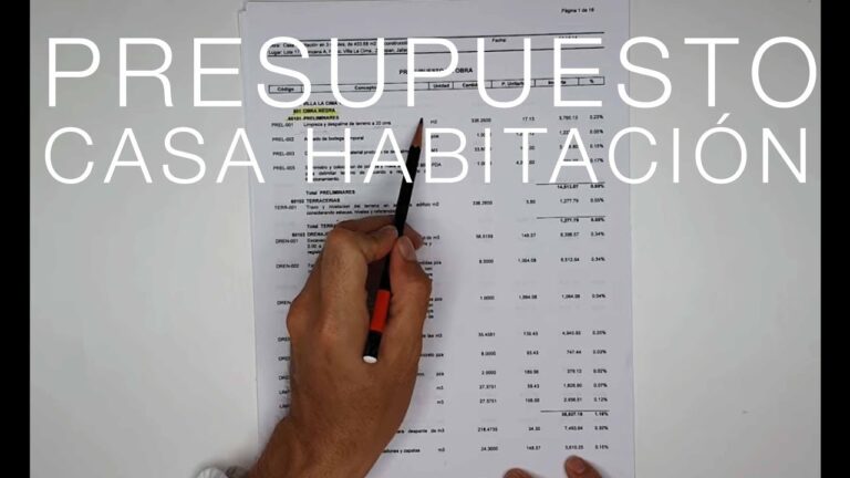como elaborar un presupuesto de casa habitacion paso a paso