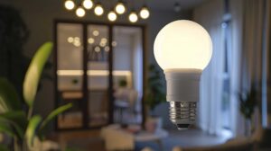 hogar eficiente con luces led encendidas