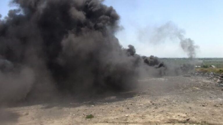 horno industrial produccion cal viva humo