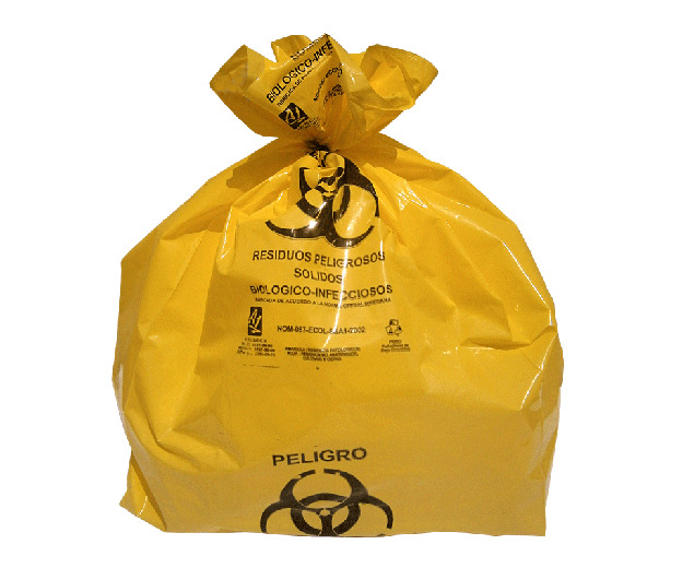 para que se utiliza la bolsa de polietileno amarilla en